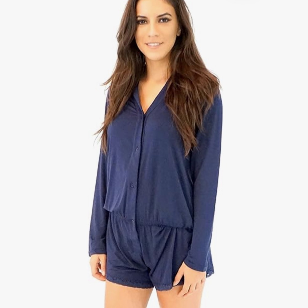Barefoot Dreams LUXE MILK JERSEY ROMPER XS/S
